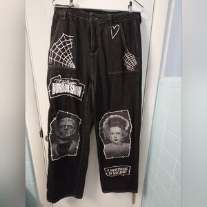Black Graphic Universal Monster Horror Show Junior Pants Size 11